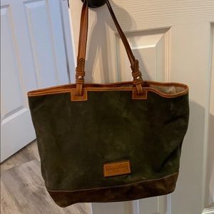 Dooney & Bourke Green suede tote